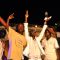 Some of the winning artists hoist a trophy during the South Sudanese Music Awards [©Gurtong]
