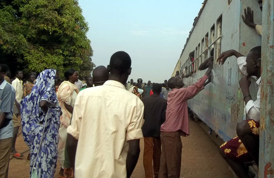 Trains carrying returnees arrive in Aweil, Northern Bahr El Ghazal State [©Gurtong]