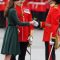 Duchess of Cambridge presenting Shamrock to an Irish guard