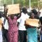Komiru residents demonstrate the unlawful killing of their relatives