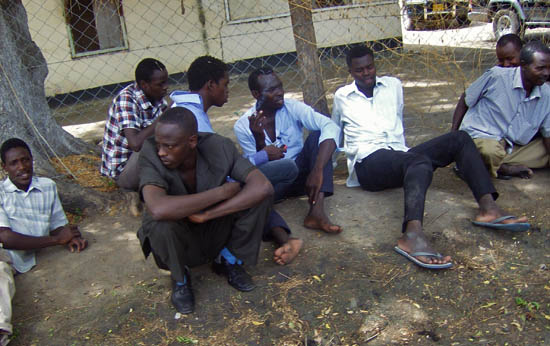 A group of Sudanese nationals await registration in the Jonglei State capital, Bor. [©Gurtong/Gabriel Mayom]