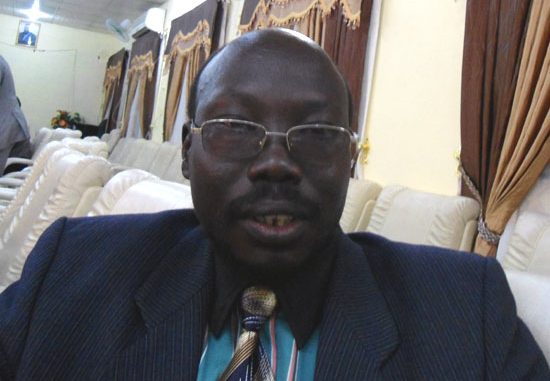 Mr. John Maker Marial speaking to Gurtong in Juba [Â©Gurtong/ Moses Lopu]