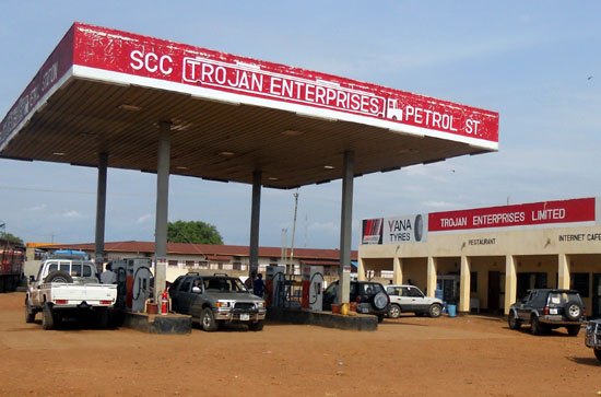 Most fuel pumps in Juba are dry [Â©Gurtong/ Juma Stephen]