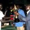 A Volcano team player receives the golden and coveted trophy from the national minister of Youths and Sports Dr. Cirino Hiteng [©Gurtong/ Peter Lokale]