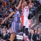 Toronto Raptors guard DeMar DeRozan puts up a shot over Charlotte Bobcats forward Reggie Williams on Tuesday night at the Air Canada Centre (Karan Vyas)