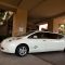 The Nissan LEAF stretch limousine at home in front of the Embassy Suites Nashville South