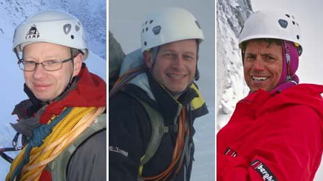 John Taylor (l), Steve Barber (c) and Roger Payne (r) - The three Britons who died in avalanche John Taylor (l), Steve Barber (c) and Roger Payne (r) - The three Britons who died in avalanche