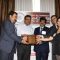 L to R: Naval Bajaj, President, ICCC, S. M. Gavai, High Commissioner, former Presidents of ICCC Satish Thakkar, Vinay Nagpal & Asha Luthra, presenting a memento to the High Commissioner