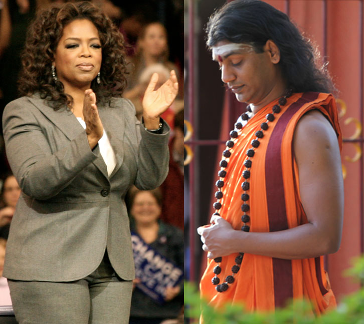 Oprah Winfrey and Swami Nithyananda Oprah Winfrey and Swami Nithyananda