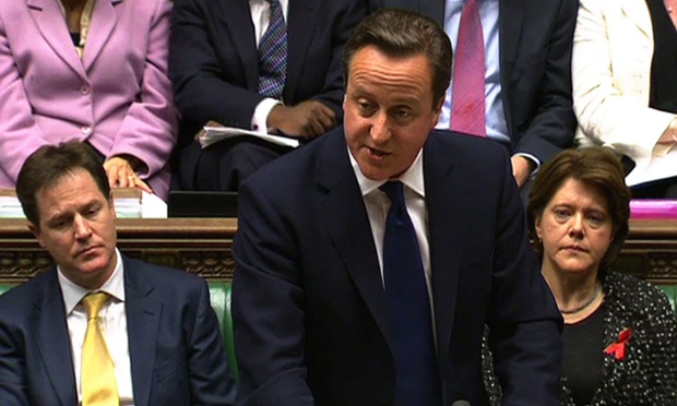 Deputy PM Nick Clegg, PM David Cameron and the culture secretary Maria Miller in parliament yesterday. Deputy PM Nick Clegg, PM David Cameron and the culture secretary Maria Miller in parliament yesterday.