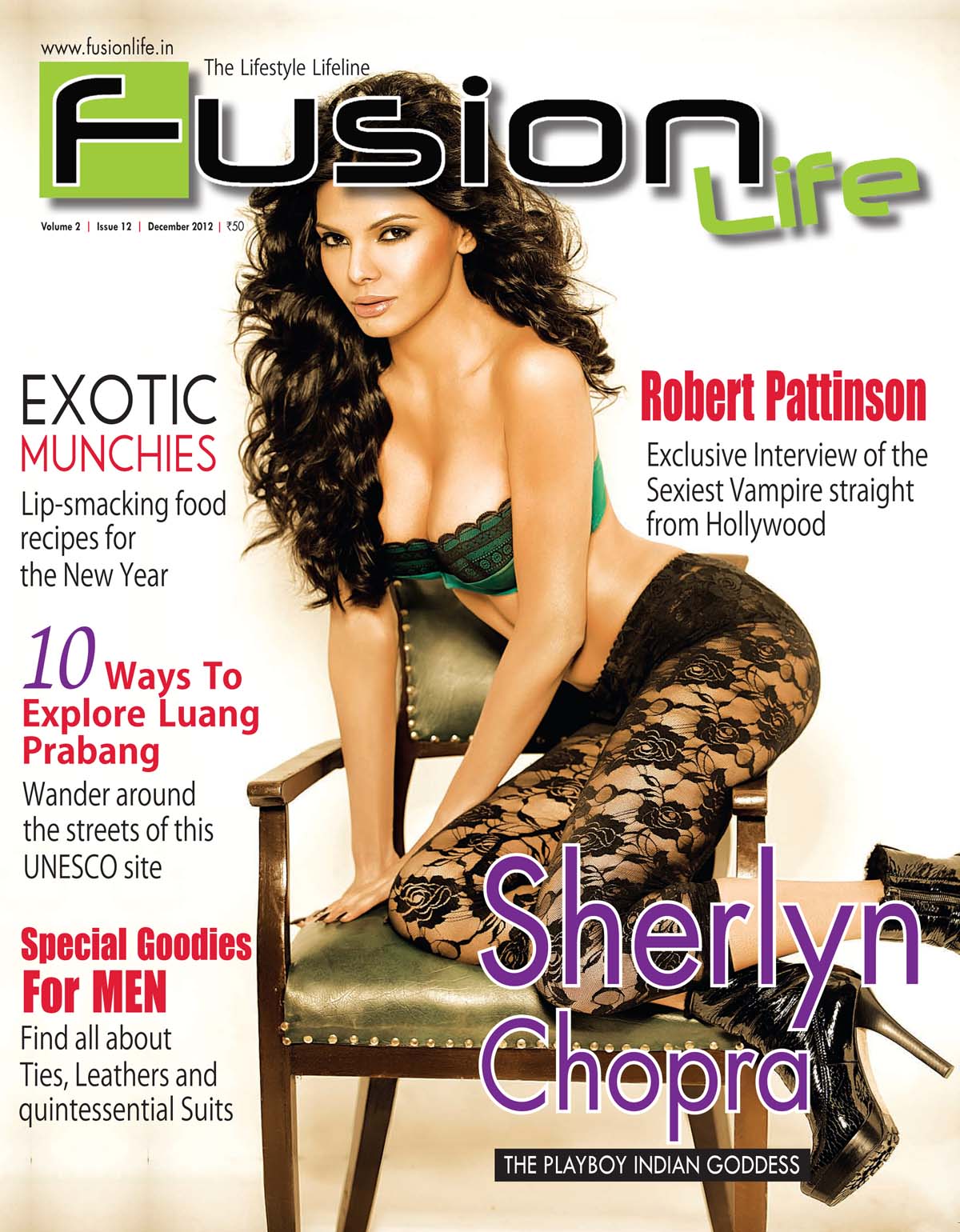 images_Cinema_Masala_Sherlyn Chopra cover - Fusion Life - December 2012