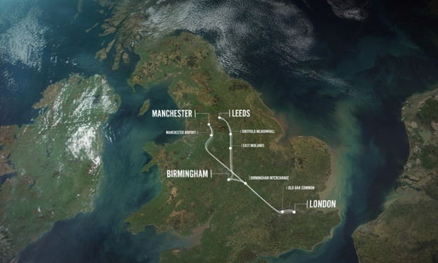 High-speed rail network link High-speed rail network link