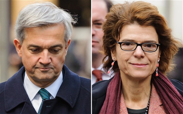 Former Energy Secretary, Chris Huhne and his ex wife, Vicky Pryce Former Energy Secretary, Chris Huhne and his ex wife, Vicky Pryce
