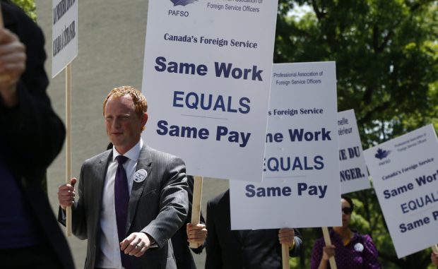 Native Diplomats Picket in front of Canadian Embassy in D.C.