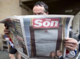 Newspaper headlining the birth of the royal baby Newspaper headlining the birth of the royal baby