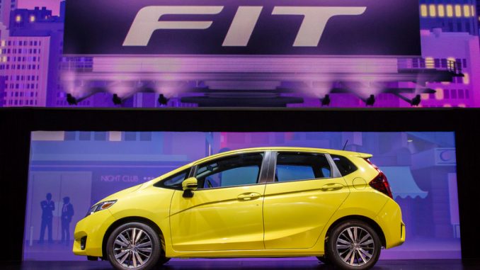 2015 Honda Fit is unveiled at the North American International Auto Show in Detroit, MI