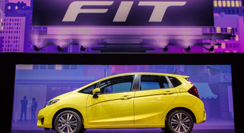 2015 Honda Fit is unveiled at the North American International Auto Show in Detroit, MI
