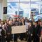 Nav Bhatia, dealer principal of Mississauga Hyundai, presents a $22,063 donation for the Hyundai Hockey Helpers initiative to Hyundai Auto Canada Corp. President and CEO Steve Kelleher, Hyundai Hockey Helpers Ambassador Karl Subban, and KidSport Canada representatives.