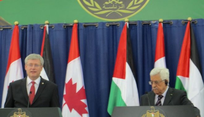 Harper Announces  Million for Palestinians