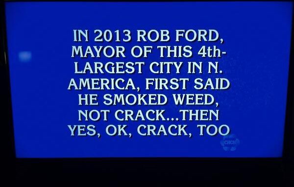 Councilor Says Ford’s Scandal Clue on ‘Jeopardy!’ Was ‘Inappropriate’