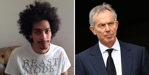 Barman Twiggy Garcia (left) attempted citizens arrest on U.K. former prime minister Tony Blair Barman Twiggy Garcia (left) attempted citizens arrest on U.K. former prime minister Tony Blair