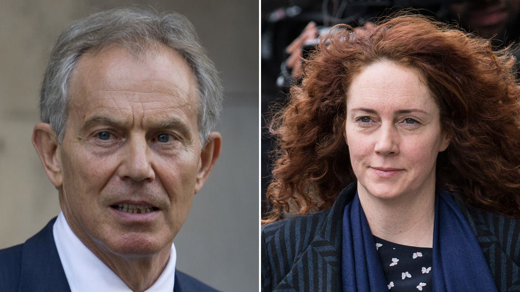 Fomer PM Tony Blair and Former News of the World editor Rebbekah Brooks Fomer PM Tony Blair and Former News of the World editor Rebbekah Brooks