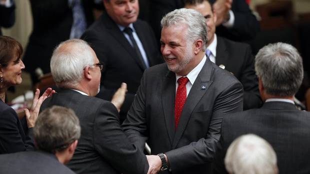 Couillard Delivers First Speech as Quebec Premier