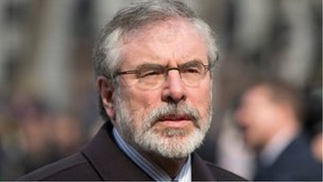 Sinn Féin president Gerry Adams Sinn Féin president Gerry Adams