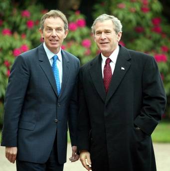 Tony Blair and George W. Bush Tony Blair and George W. Bush