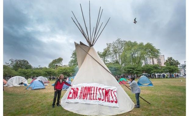 Oppenheimer Park Campers Refuse to Leave Their ‘First Nations Land’