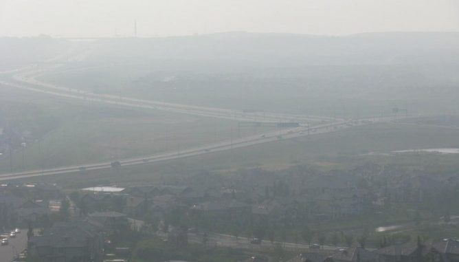 Wildfires Trigger Air Quality Advisory for Calgary, Central AB