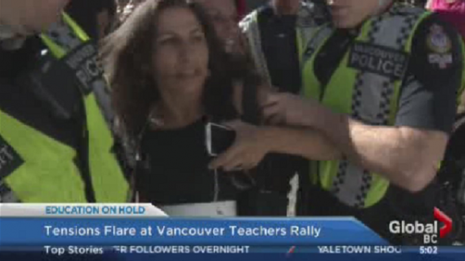 Vancouver Teachers Rally Faces Minor Anti-Union Resistance Vancouver Teachers Rally Faces Minor Anti-Union Resistance