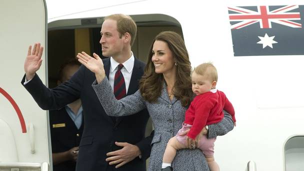 The Duke and Duchess of Cambridge with Prince George The Duke and Duchess of Cambridge with Prince George