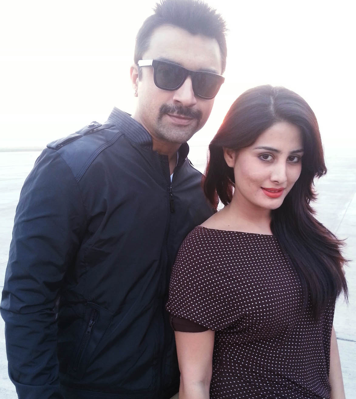 images_Cinema_Masala_Arjumman Mughal and Ajaz Khan on the sets of Ya Rabm - Pic 2