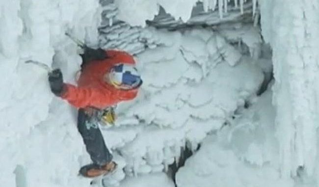 Canadian Climber, Will Gadd, Tops Frozen Niagara Falls Canadian Climber, Will Gadd, Tops Frozen Niagara Falls