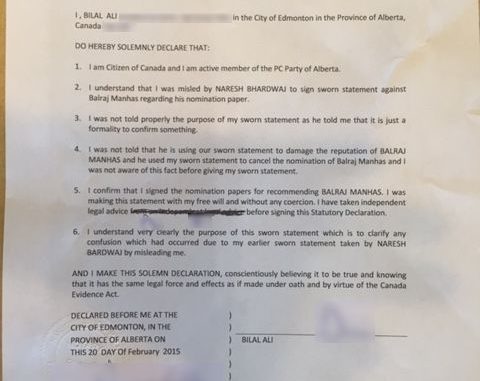 PC Minister Naresh Bhardwaj to Face Bribery Allegations