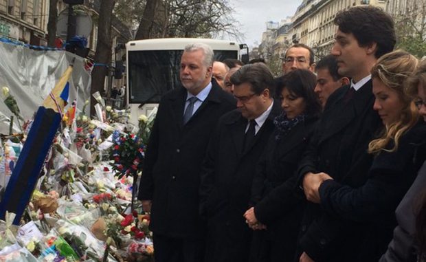 PM Trudeau Pays Tribute to Victims of Paris Attacks at Bataclan PM Trudeau Pays Tribute to Victims of Paris Attacks at Bataclan