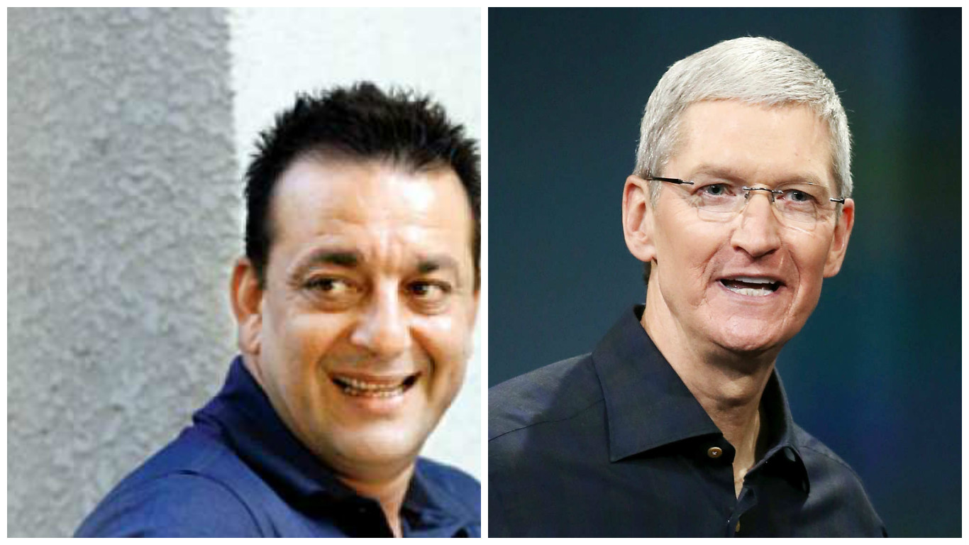 Sanjay Dutt and Tim Cook Sanjay Dutt and Tim Cook