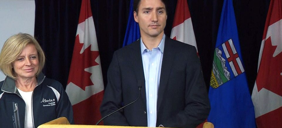 trudeau tours fort mcmurray, extends extra ei to edmonton