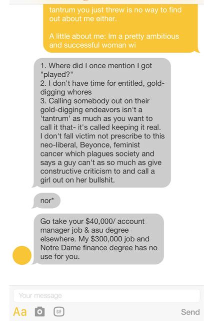 read this dating app’s amazing response to an annoying finance bro