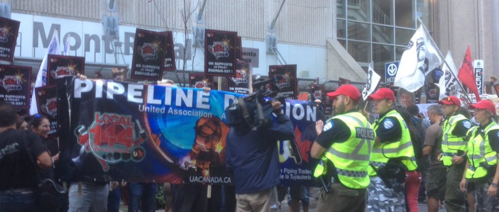 protesters prompt cancellation of montreal energy east