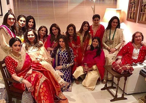 spotted: sridevi, raveena tandon and other celeb wives celebrate karva chauth