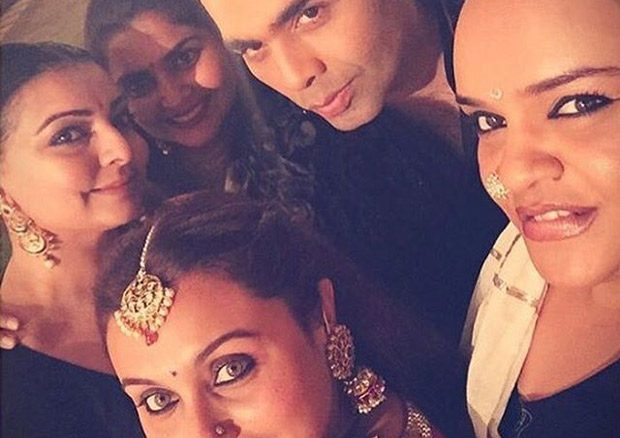 rani mukerji’s diwali selfie with karan johar