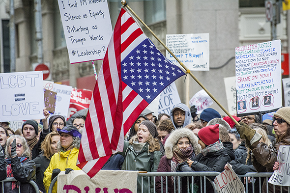 anti trump rally toronto