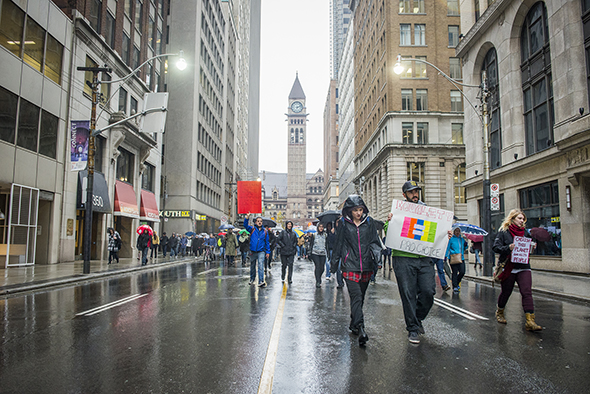 anti trump rally toronto