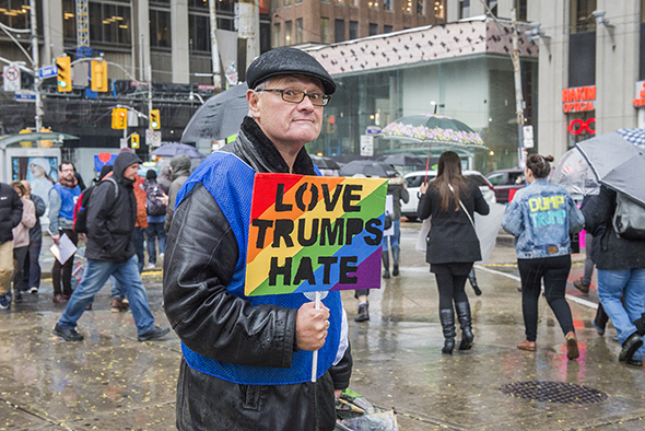 anti trump rally toronto