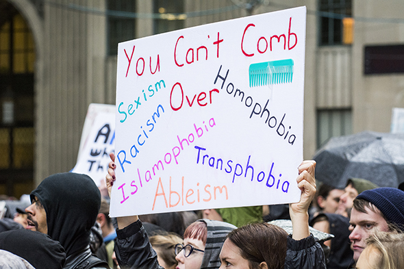 anti trump rally toronto