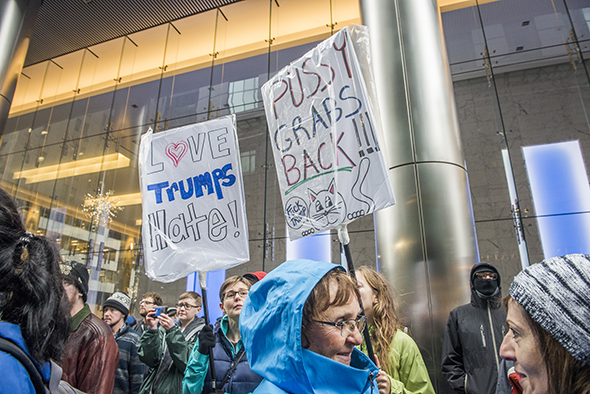 anti trump rally toronto