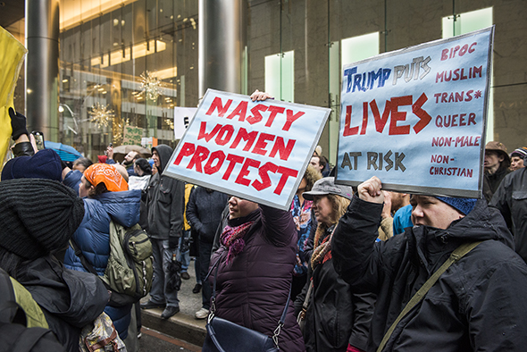 anti trump rally toronto