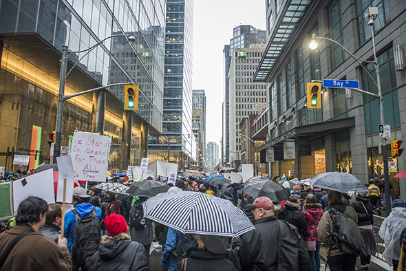 anti trump rally toronto